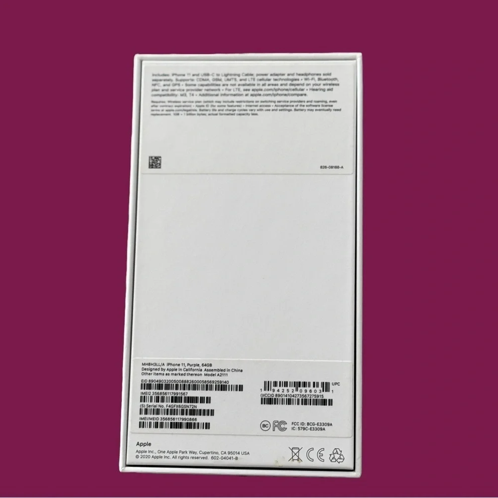 iPhone 11 64 GB Box Empty